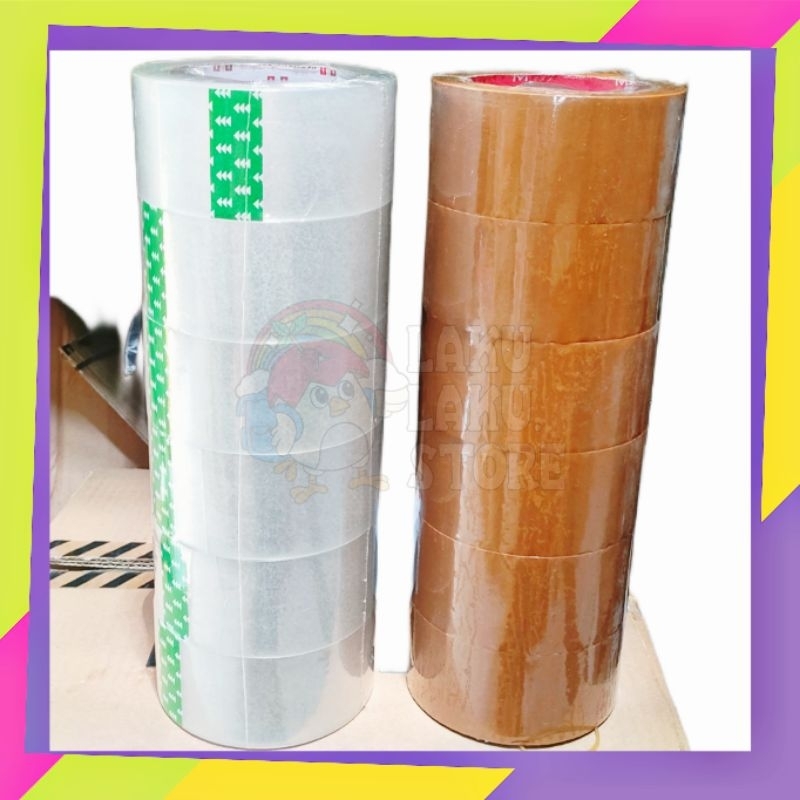 

LAKBAN OPP BENING COKLAT/ LAKBAN 48MM/ LAKBAN 72YARD/ PACKING TAPE
