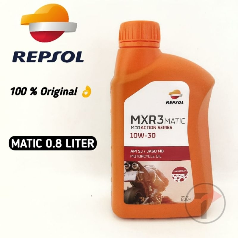 Repsol matic 10w-30. Oli motor matic (kode KS1)