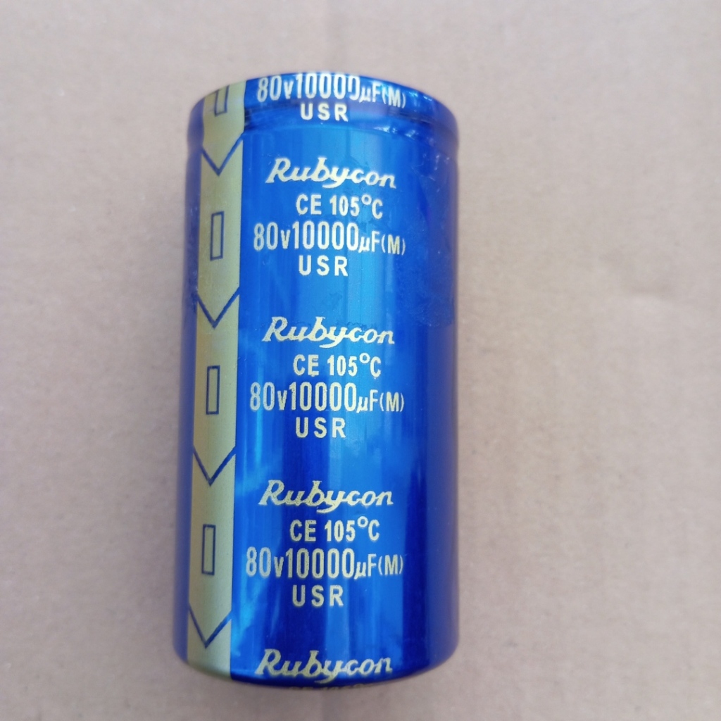 ELCO 10000UF 80V RUBYCON BIRU ELKO 80V 10000UF