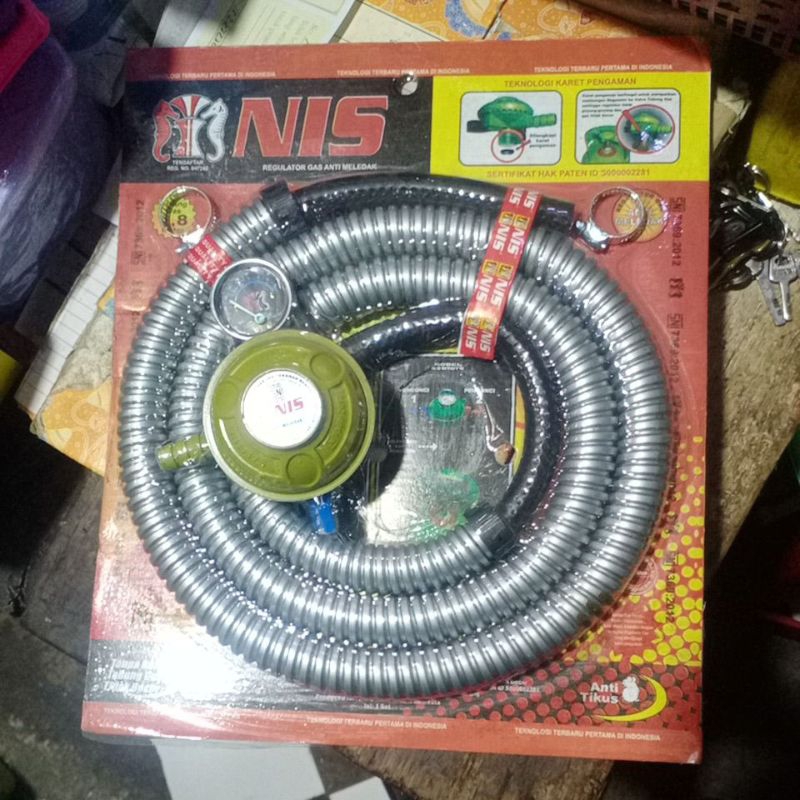 selang regularor nis / selang nis / regulator nis / selang gas 3kg