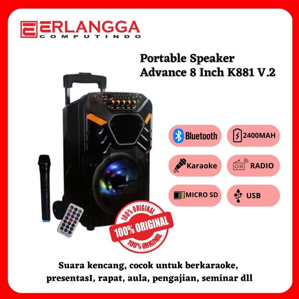 Speaker ADVANCE 8 Inch K881 V.2