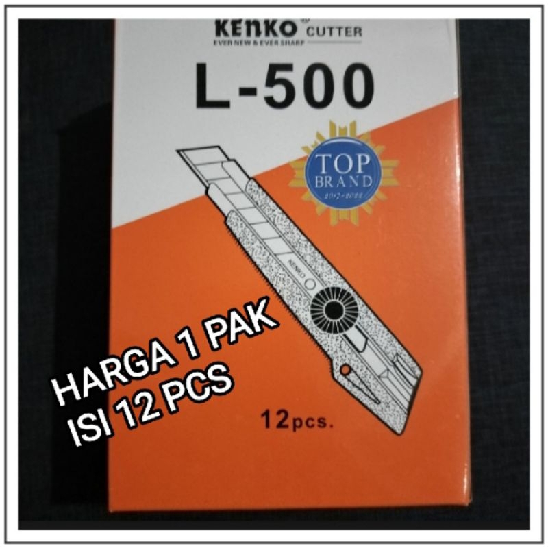 

1 Box Cutter Kenko Besar L500 Isi 12 Pcs