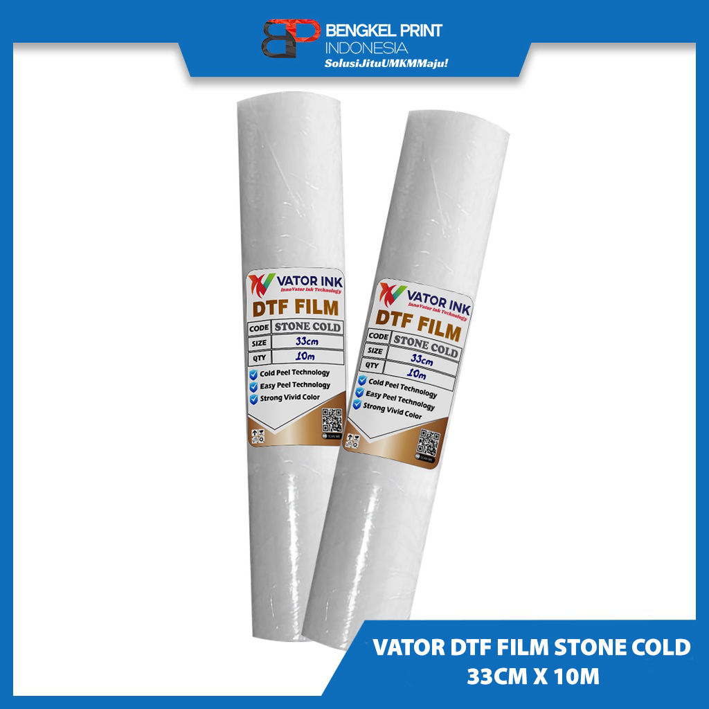 

PET FILM DTF VATOR STONE COLD 33CM x 10M | METERAN | EASY PEEL | PET FILM DTF VATOR