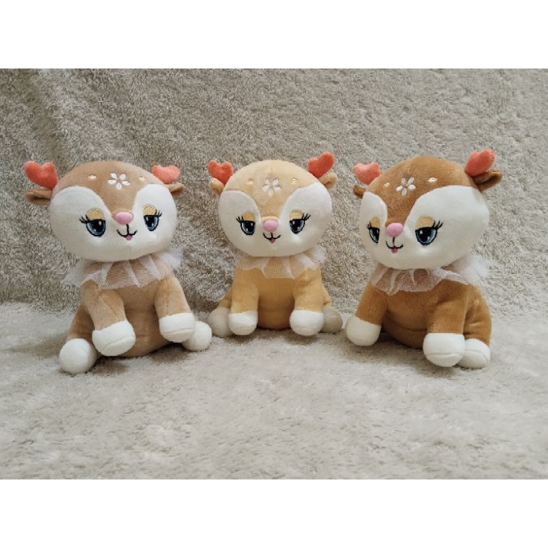 Boneka rusa lucu boneka imut boneka binatang rusa bahan bulu boneka murah