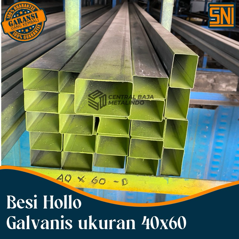 Hollow Galvanis 40x60 mm SNI