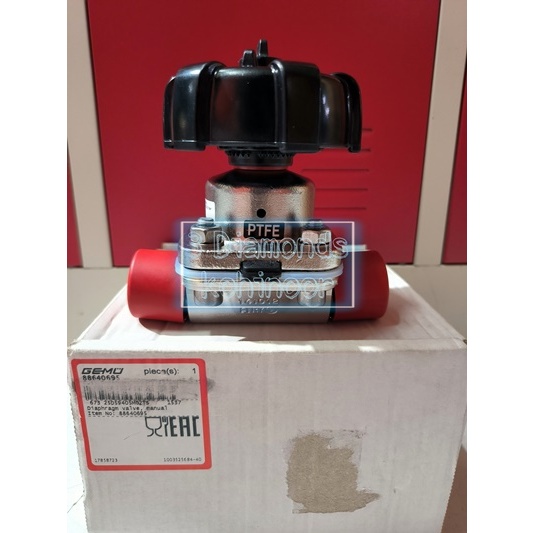 GEMU 673 DIAPHRAGM VALVE 25D59405M02TS 1" SPIGOT ASME BPE (PTFE)