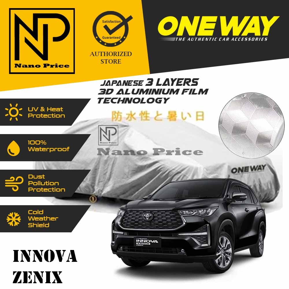 Cover Sarung Mobil INNOVA ZENIX one way 3 layer / Innova Zenix 3 lapis one way