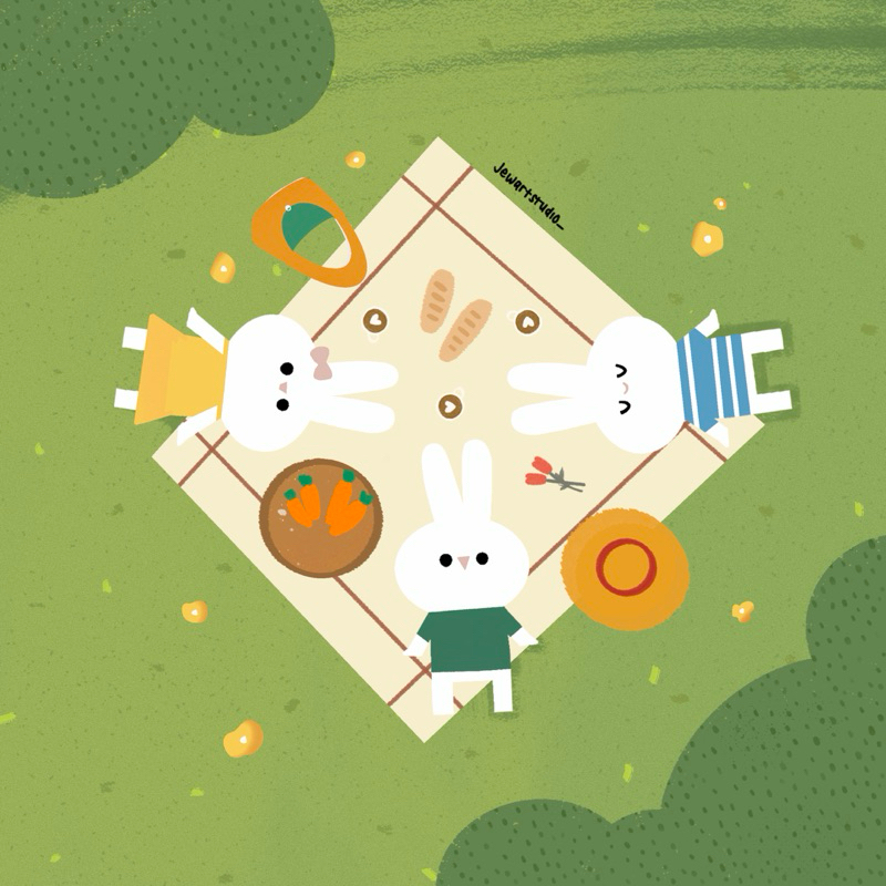 Ilustrasi digital karakter hewan