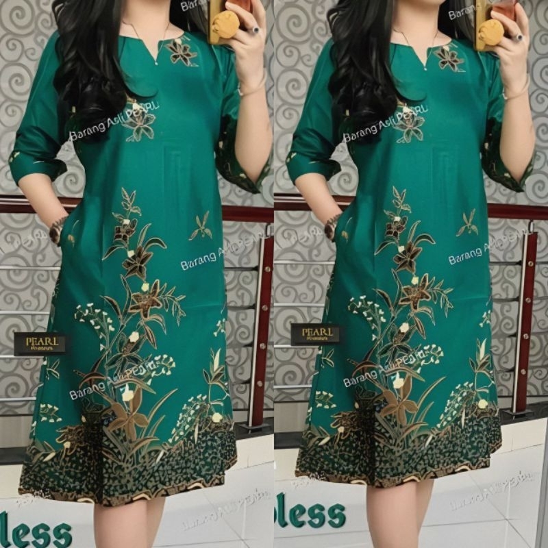 DRESS BATIK WANITA ELEGAN ATASAN OUTFIT PREMIUM//TUNIK BATIK ATASAN//TUNIK UNGGUL JAYA//TUNIK BATIK 