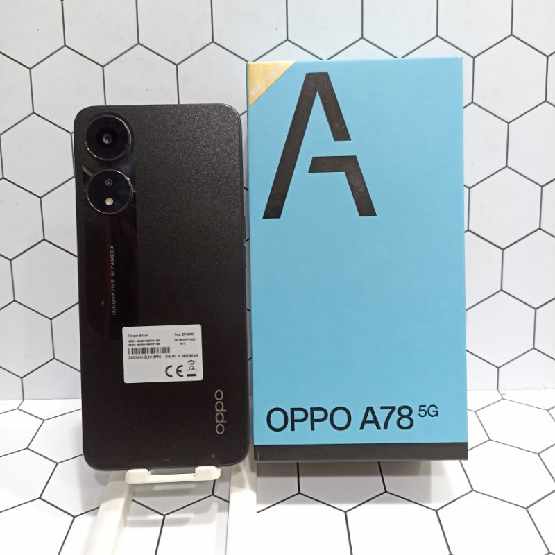 Oppo A78 5G Ram 8/128GB Hp Second Bekas Fullset
