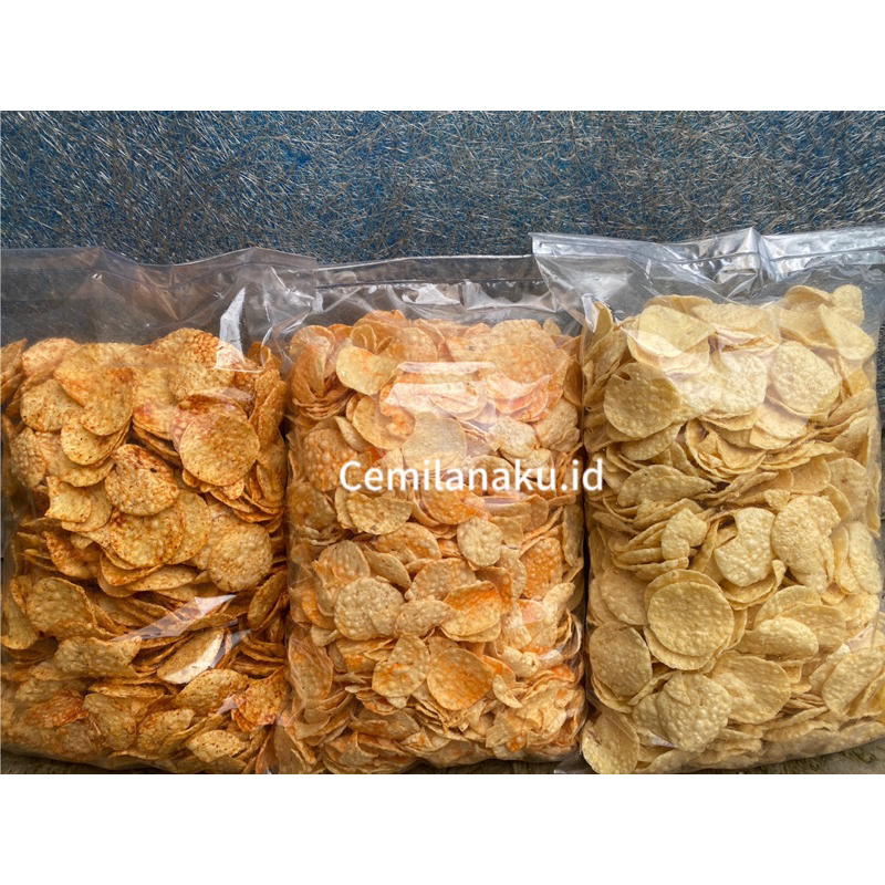

Opak Mini Singkong 1kg Opak Medan Cemilan olahan Singkong
