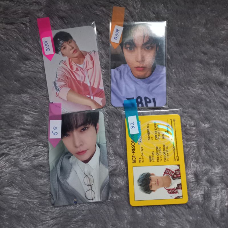 doyoung nct photocard pc official sticker deluxe box jenim
