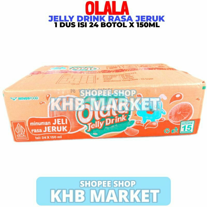 

Olala Jelly Drink Rasa Jeruk 1 Dus 24 Botol 150ML