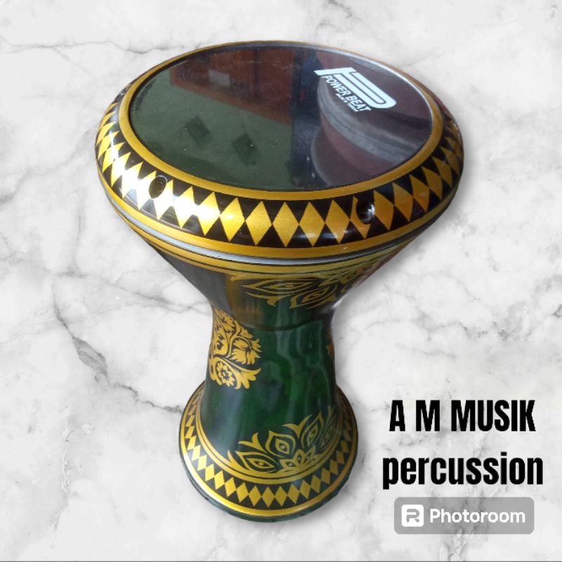 dumbuk darbuka aluminium cor dengan cat berkualitas 8 inch