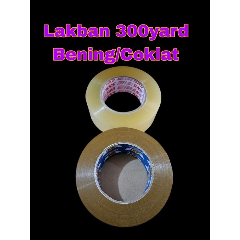 

Lakban Bening/Coklat Panjang 300yard