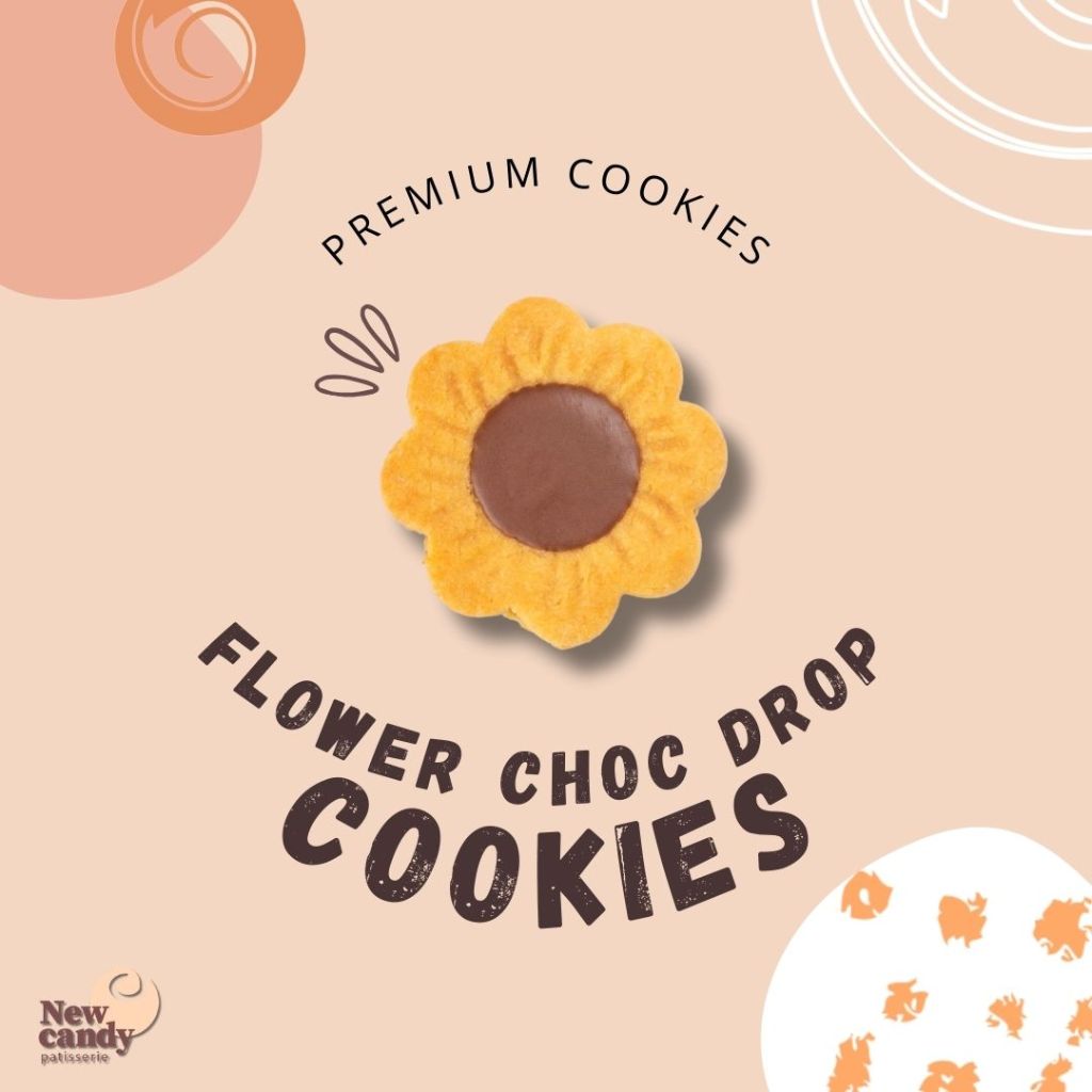 

FLOWER CHOC DROP COOKIES