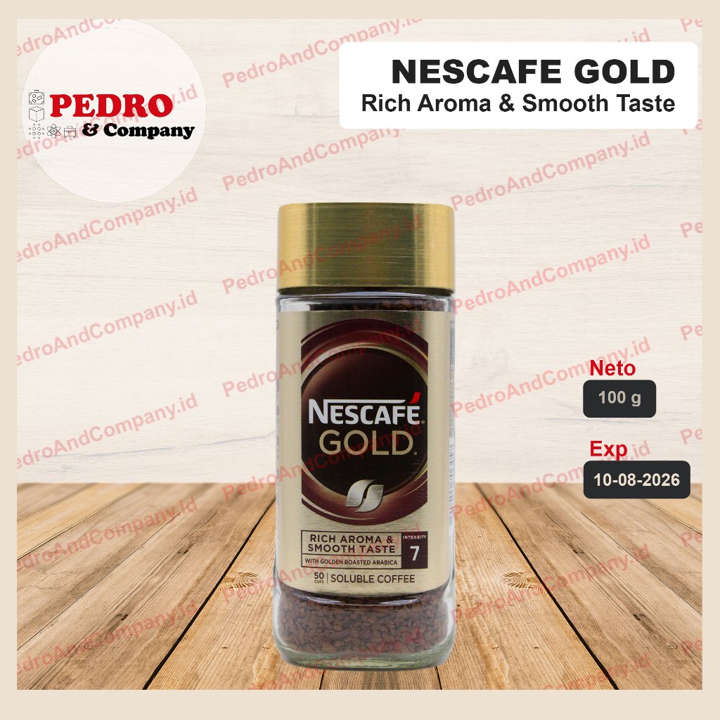 

Nescafe kopi gold rich aroma smooth taste 100 gram 50 cup coffee