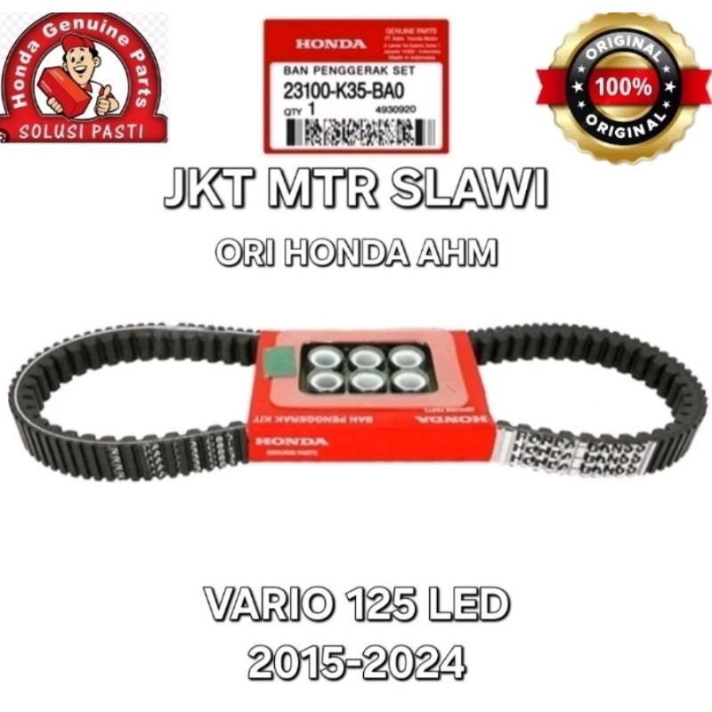 23100-K36-J02 vanbelt vario 150 ori honda kode part 23100-k36-J02 ori