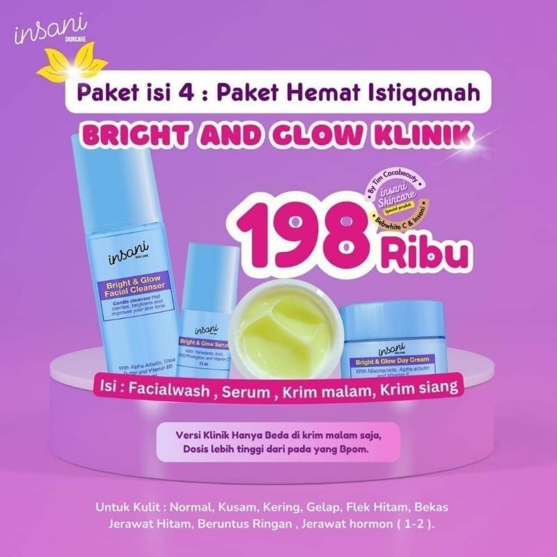 Bright & Glow klinik insani Skincare