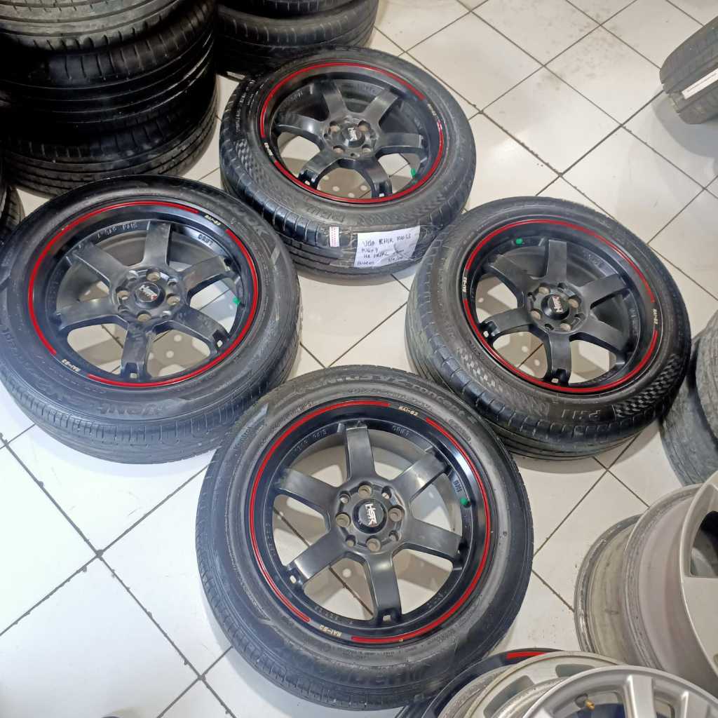 velg mobil bekas ORI HSR RAI S3 ring 16 pcd 4x100/114,3 plus ban