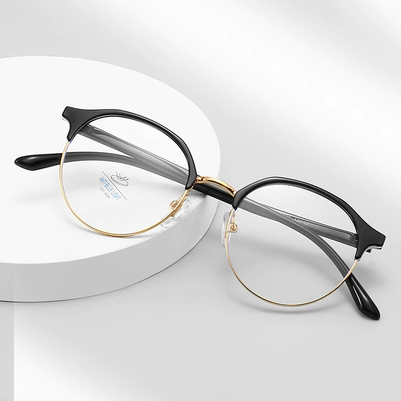 GANKYOU Kacamata Lensa Anti Radiasi Blueray Photocromic Minus Wanita Cowok Pria Fashion Frame Kacama