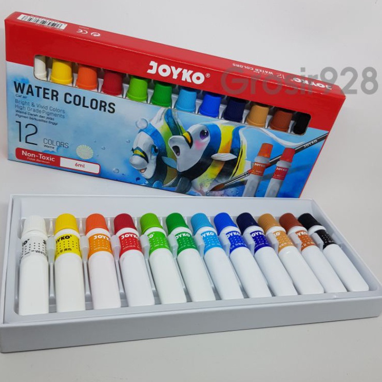 

Hadir Berkualitas Water Colors Cat Air Joyko 12 warna