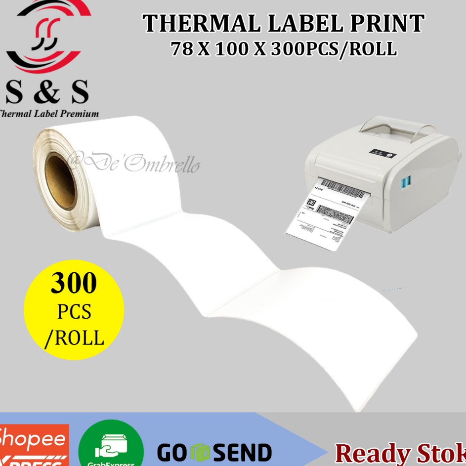 

Kirim Populer 3pcs Thermal Label Stiker 78 x 1 x 3 pcsroll Premium QualityKertas LabelKertas Sticker