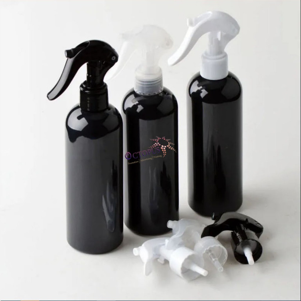 Semprotan Manual Botol Plastik Spray Trigger Warna Hitam, Putih, Transparan Bening 250 ML Harga Gros