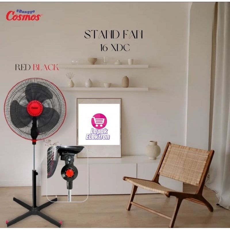 Kipas Angin Berdiri Cosmos 16 XDC / Cosmos Stand Fan 16 XDC 16 Inch
