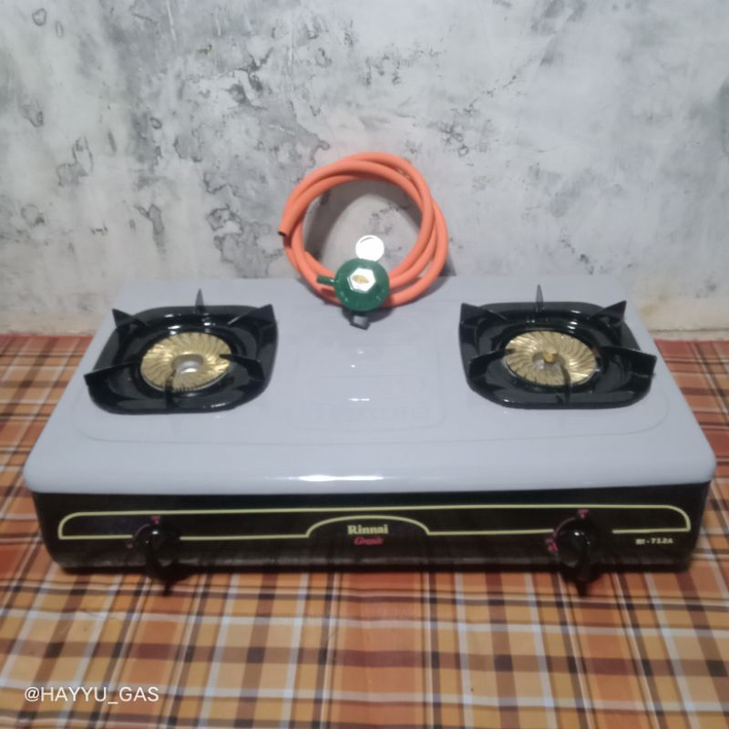 KOMPOR GAS 2 TUNGKU RINNAI TIPE 712 GRANDE JUMBO REKONDISI