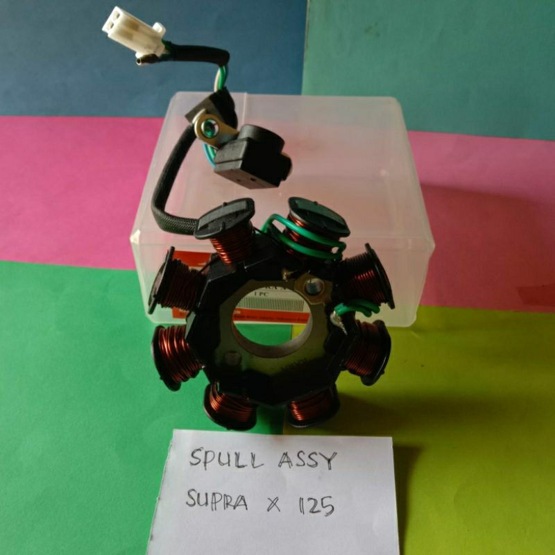 SPUL ASSY / SPUL STATOR ASSY SUPRA X 125 /KHARISMA / REVO OLD / KIRANA KOMPLIT