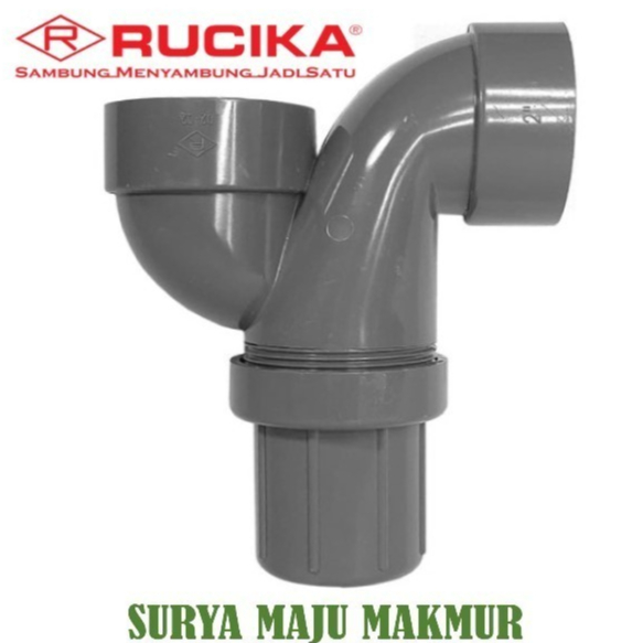 P TRAP RUCIKA 1-1/2" inch dim pvc SIFON KITCHEN SINK KONTROL 1.5 DIM