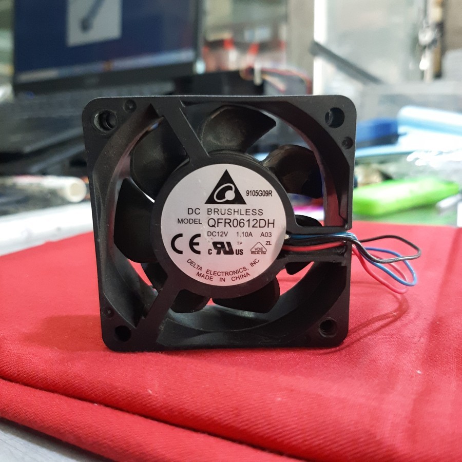 kipas fan high speed dc 6×6cm 12v 1.10A 1,1 ampere 6x6cm 6 cm