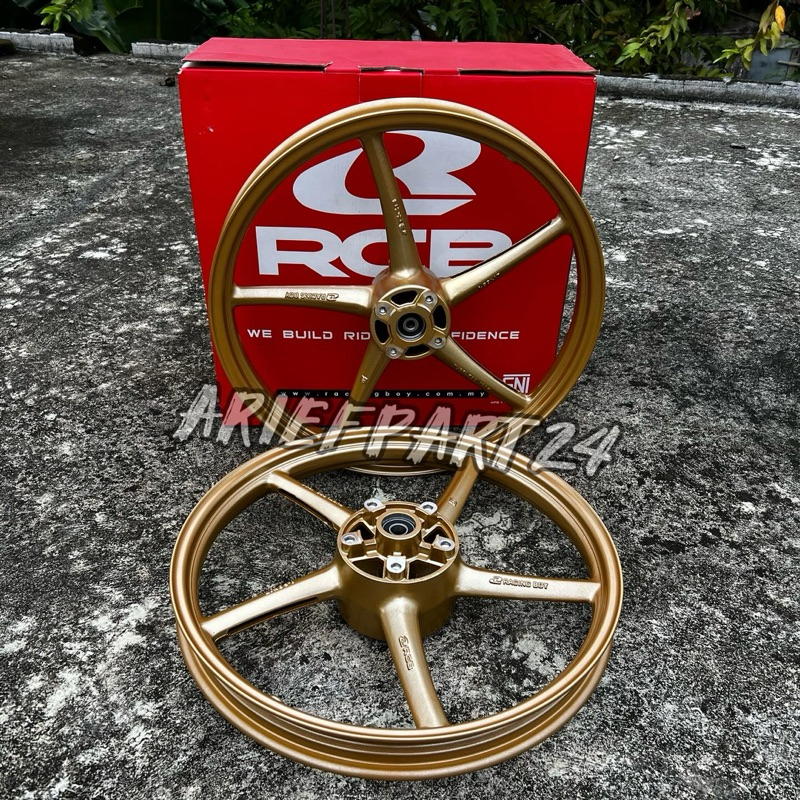 Velg RCB mx king 160.160 17 gold cakram depan belakang original