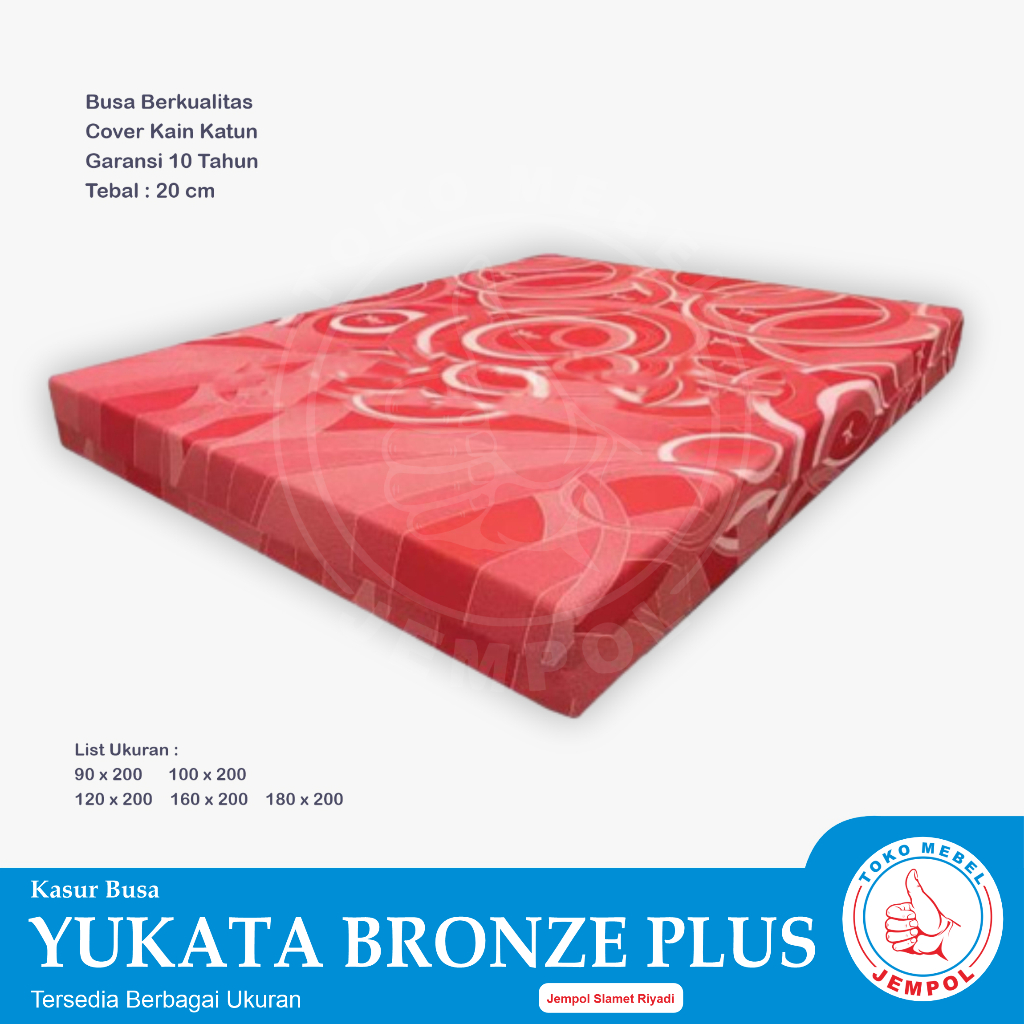Kasur Busa Inoac Yukata Bronze Tebal 20cm Kain Katun Bergaransi 10 tahun ALL SIZE