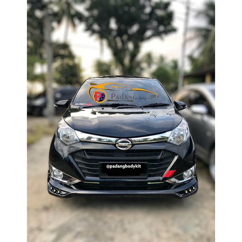 Bodykit Mobil Sigra 2013-2017 Bahan Plastik ABS, Set 4 Pcs Depan Belakang Samping
