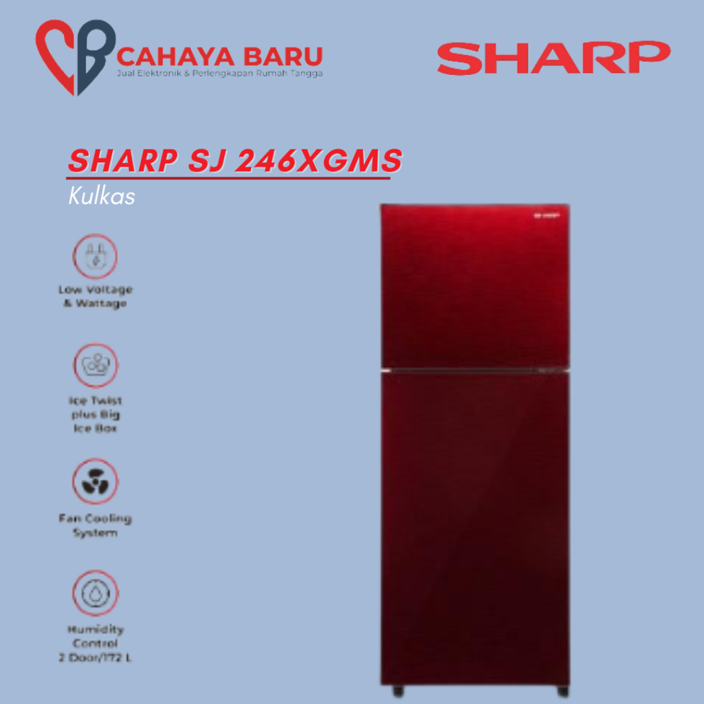 KULKAS SHARP SJ 246XGMS