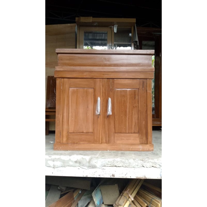 Meja Aquarium Plus Tutup Tanpa Kaca Aquarium/trinityjayafurniture