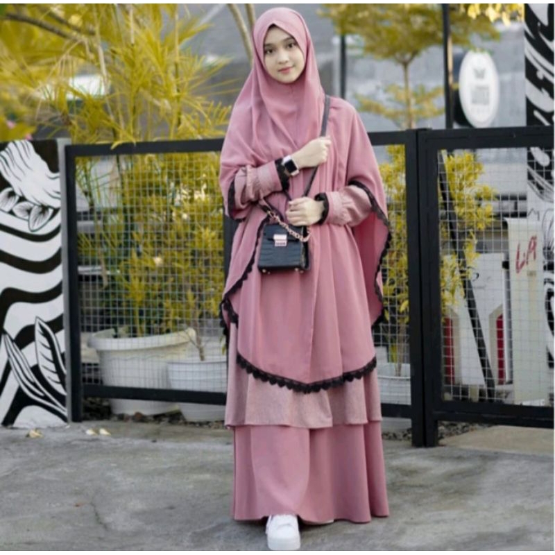 Gamis Set Syari Syafiah dan Couple Set By Resvy_collection