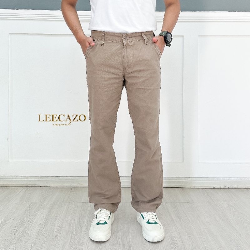 LEECAZO // Celana Panjang Pria Chinos Bahan Canvas Cardinal Premium Original 100%
