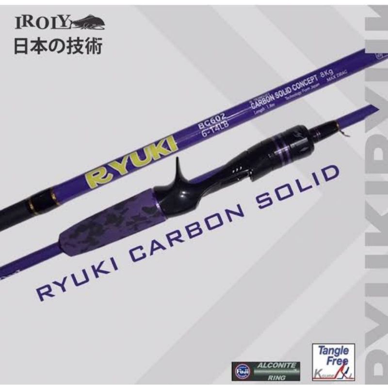 joran BC iroly ryuki 602/carbon solid/ring Fuji alconite