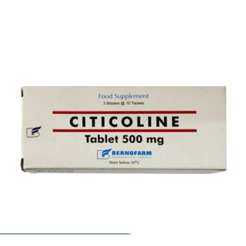 Citicolin Bernofarm 500 mg Box 30 Tablet