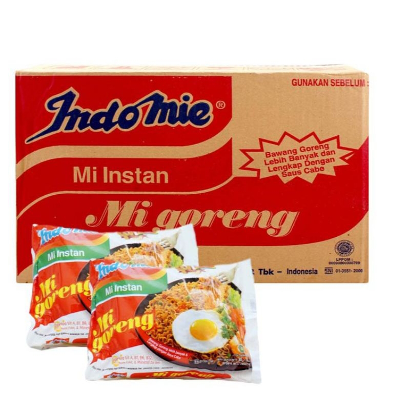 

Indomie goreng 1 dus (40 pcs) Mie goreng makanan pokok