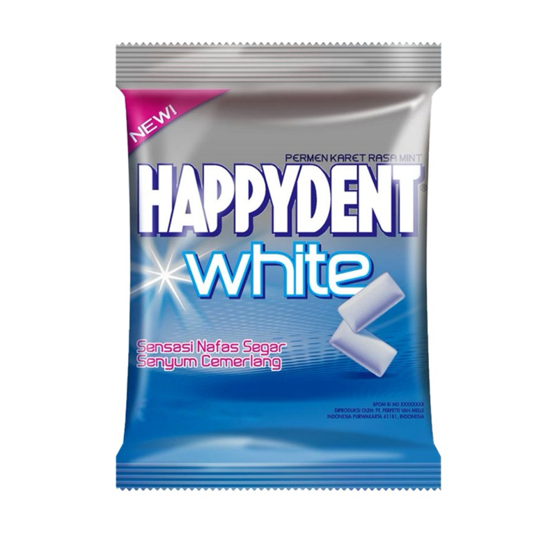 

HAPPYDENT White Mint Permen | whitemint botol