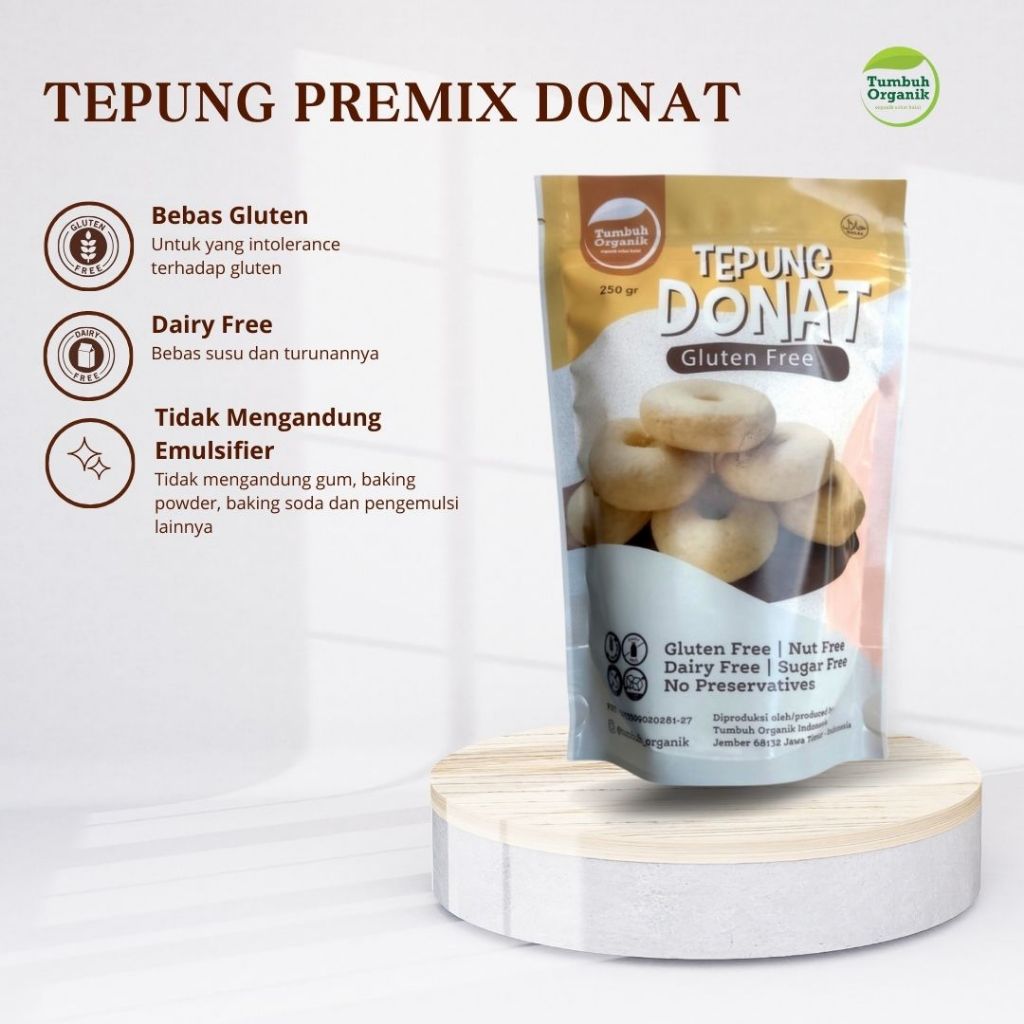 

Tepung Donat Gluten Free 250 Gram - Vegan Friendly