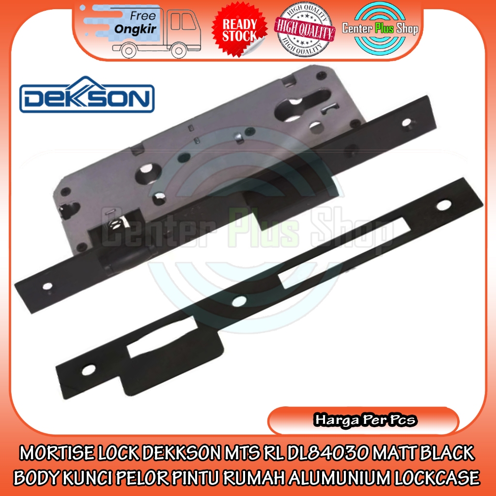 Mortise Lock Dekkson Mts Rl Dl84030 Matt Black Body Kunci Pintu Kayu Alumunium Pelor Bodi Lockcase A