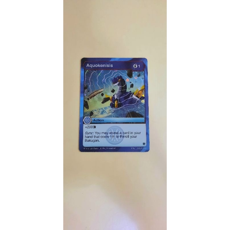 Kartu Bakugan Aquokenisis aquos english card