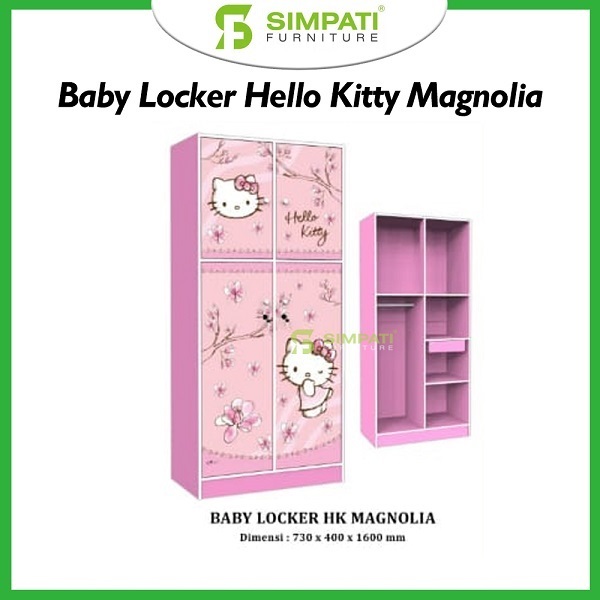 Lemari Pakaian Anak Hello Kitty 2 Pintu
