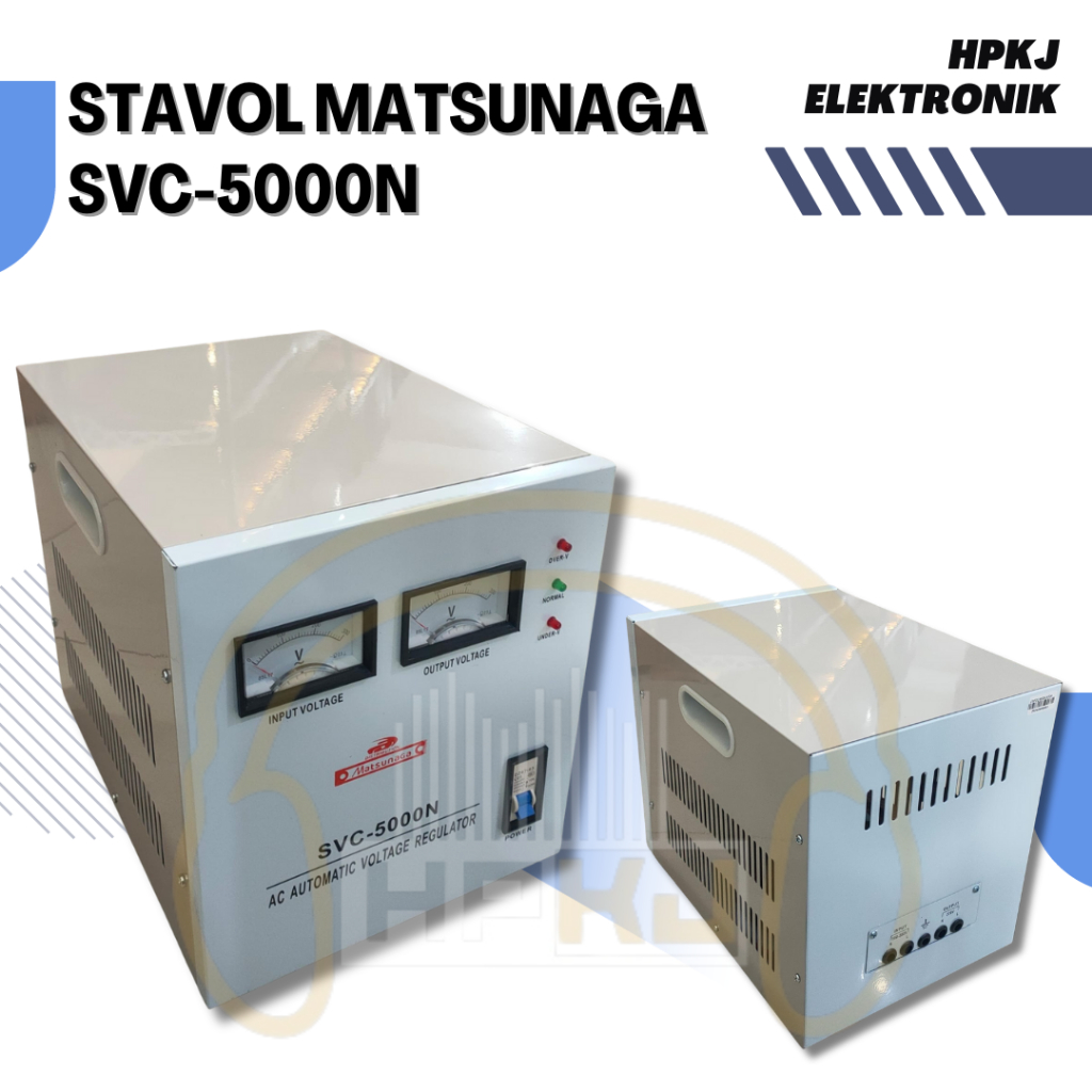 STABILIZER MATSUNAGA 5000 WATT - STAVOL SVC-5000N - MATSUNAGA 5000VA STAVOL 5000N