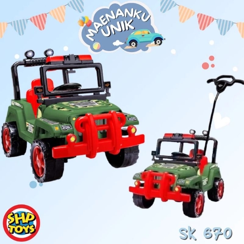 Mobilan Anak Dorong Musik + Lampu